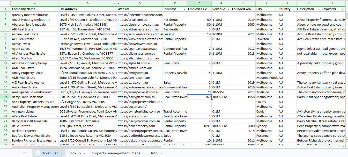 Automation workflow — property data automation